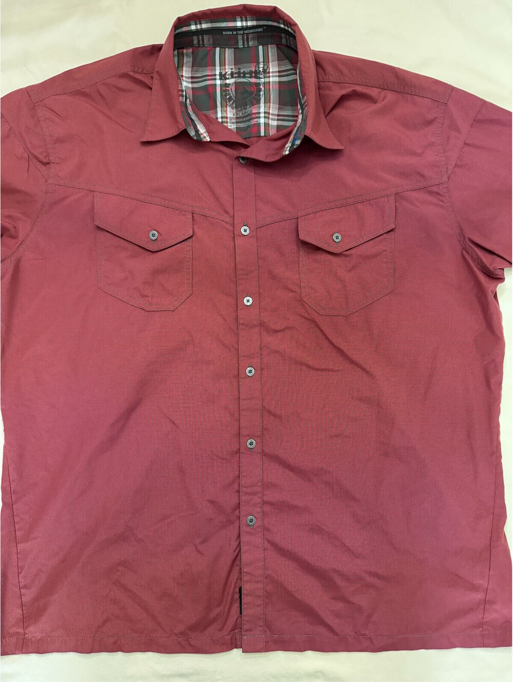Kuhl ELUXOR Men's Short Sleeve Shirt 2XL Red